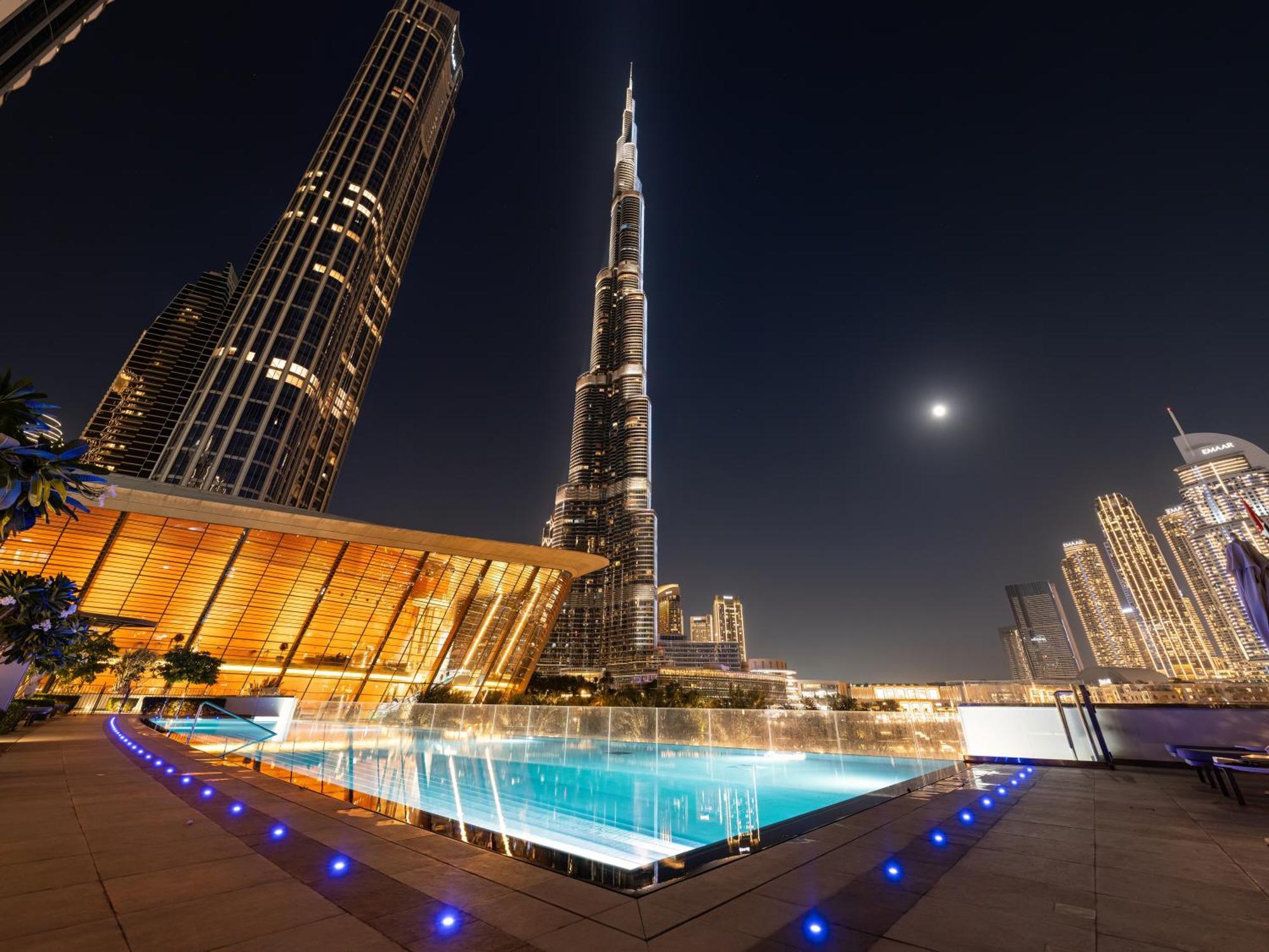 Apartment Emaar Grande - Elegant 1 Bedroom - Infinity Pool - 1min To Mall And Burj Khalifa